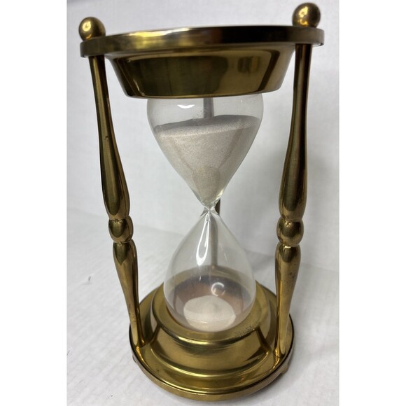 1969 State Farm Life Insurance Co 40th Anniversary Brass Hourglass Rare 2 Hour - Picture 14 of 14